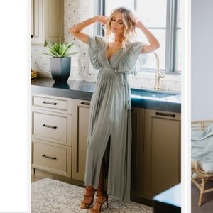 Baltic Born Jennifer Deep V Maxi Dress